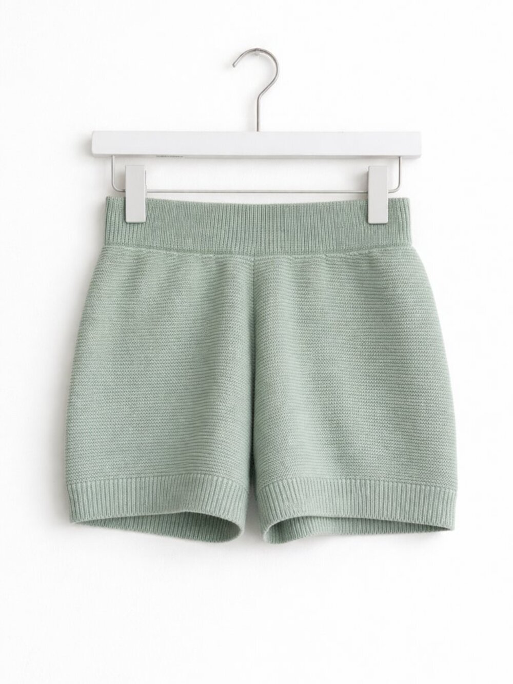 Sincerely Jules Sage Green Knit Shorts